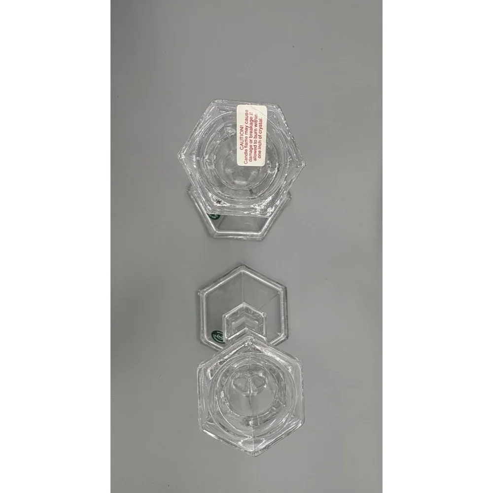 Lenox Crystal Candlesticks Holders  8
